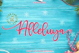 Alleluya: A Bold Script Font with Unique Iconography