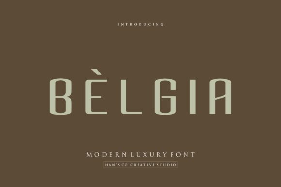 Belgia Font: A Timeless Choice for Elegance and Sophistication