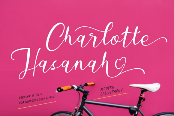 Charlotte Hasanah: A Romantic Script Font for Creative Projects