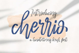 Cherrio Brush: A Fun Brush Font for Summer-Themed Designs
