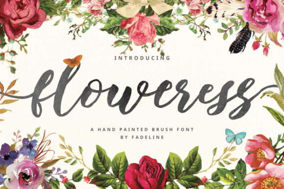 Floweress: A Handwritten Font with a Romantic Edge