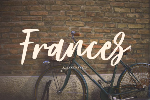 Frances: A Handwritten Script Font with Romantic Charm