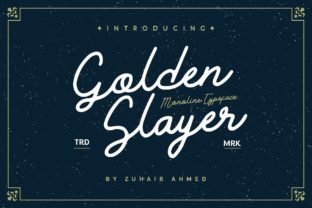 Golden Slayer: A Versatile Handwritten Font for Creative Expression