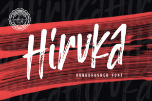 Hiruka: A Bold Handwritten Brush Font That Elevates Your Design