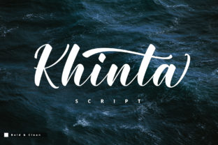 Khinta Script: A Bold Handwritten Font with a Personal Touch