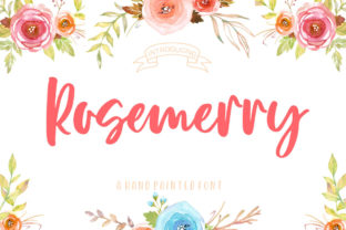 Rosemerry Script: A Handlettered Font That Adds Whimsy and Romance to Every Project