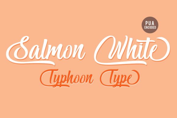 Salmon White: A Fun and Playful Handwritten Font with a Cool Twist