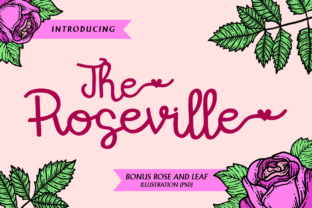 The Roseville Font: A Playful Handwritten Script for Creative Design