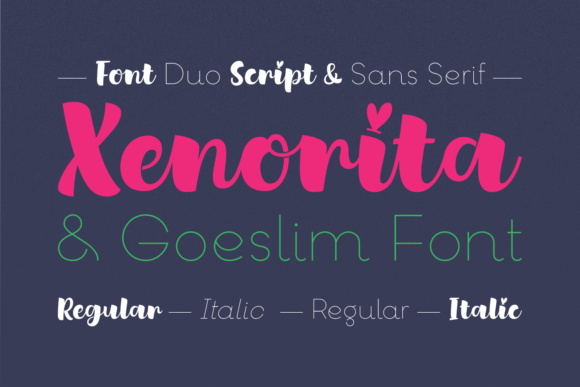 Xenorita Goeslim Duo: A Font Pair That Speaks